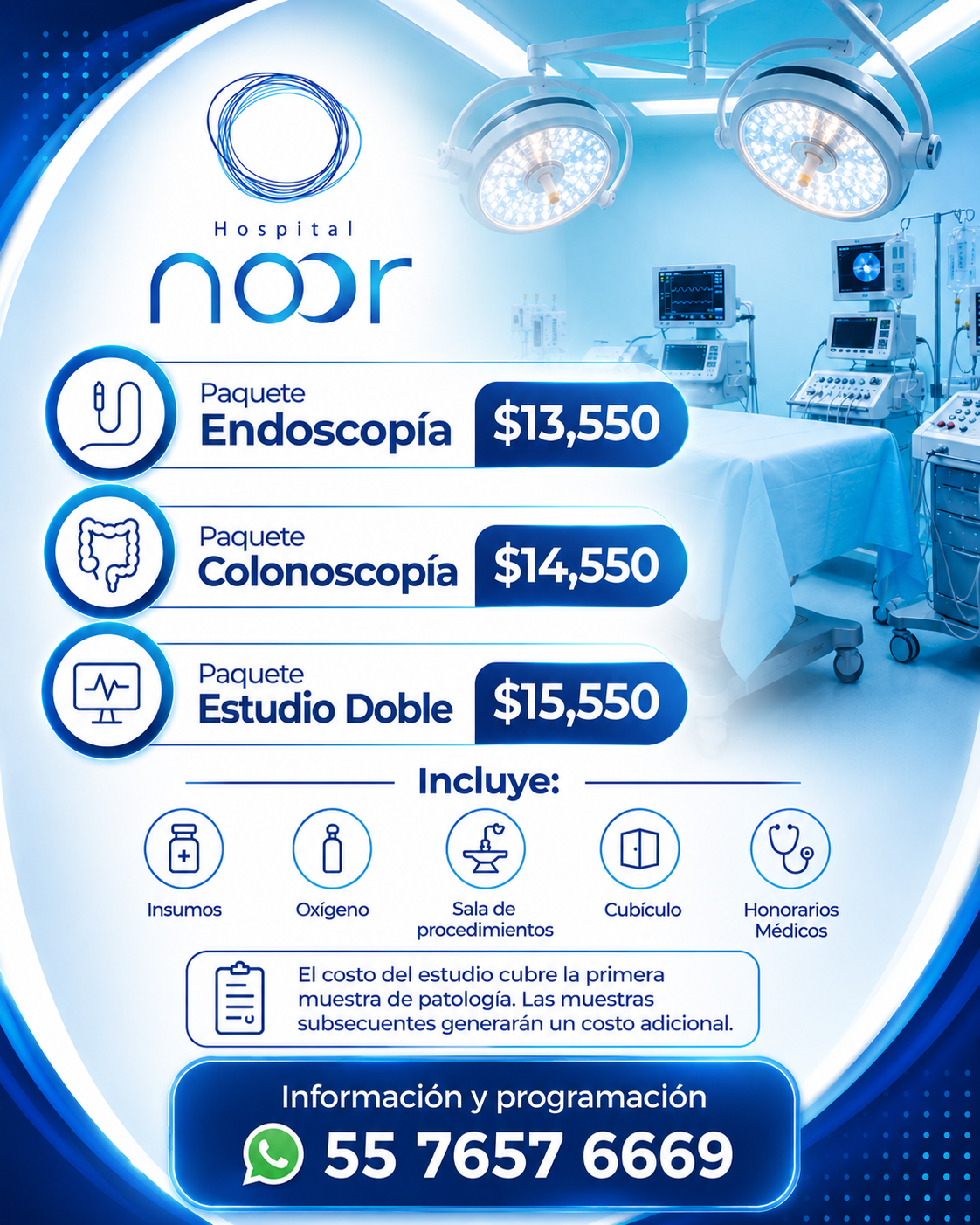 Paquetes de Endoscopía, Colonoscopía y Estudio Doble